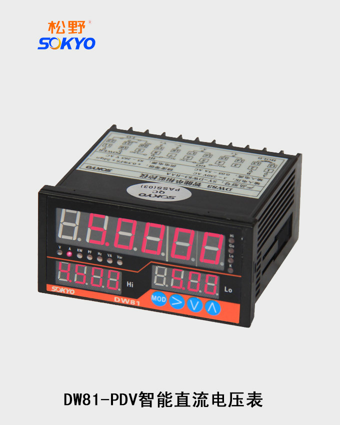 智能直流电压表,DW81-P多功能表