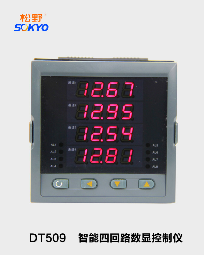 智能四回路数显表,DT509数显控制仪