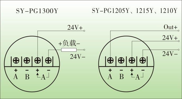 工业型压力变送器接线图