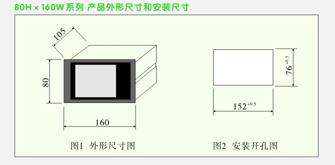 数显控制仪,DT516智能四回路数显表,多回路巡检控制仪外形尺寸和安装方式