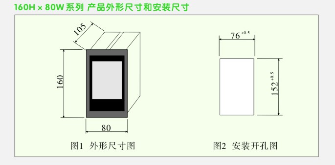 数显控制仪,DT520智能四回路数显表,多回路巡检控制仪外形尺寸和安装方式