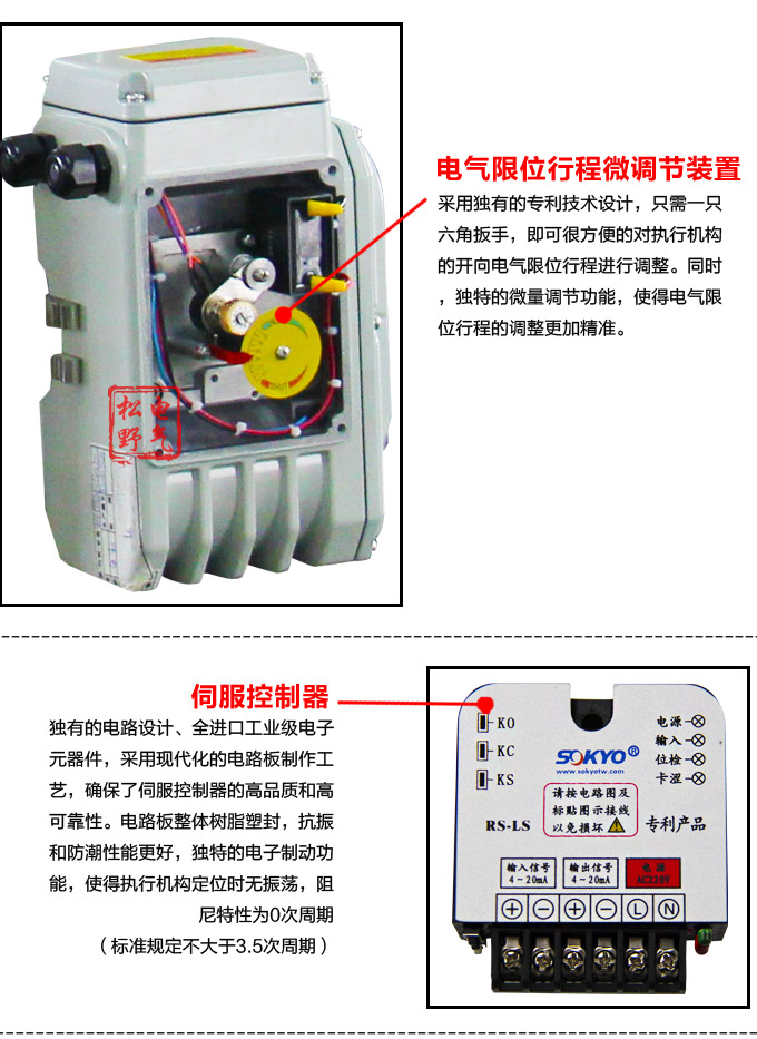 电动执行器,电动头,YTDG-RS100电动执行机构细节图3