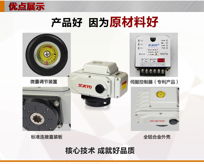 电动执行机构,YTDG-RKB100电动执行器,电动头产品优点1