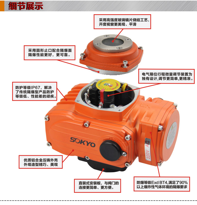防爆电动头,YTEx-RKB50防爆电动执行器细节图1