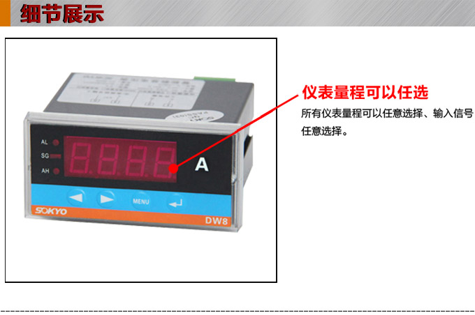直流电流表,DW8数字电流表,电流表产品细节图1
