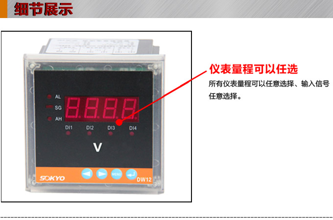 直流电压表,DW12数字电压表,电压表产品细节图1