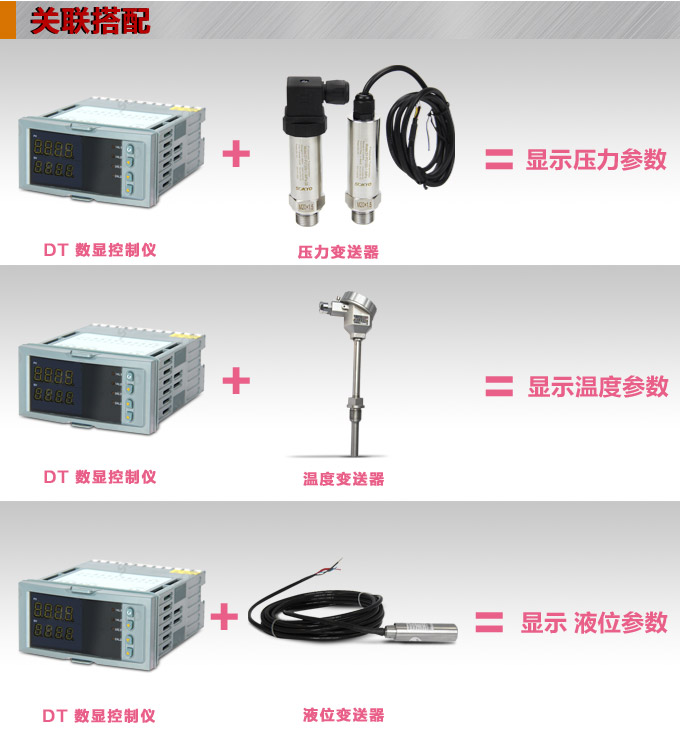 数显控制仪 DT416智能双回路数显表，双回路数显控制仪关联搭配