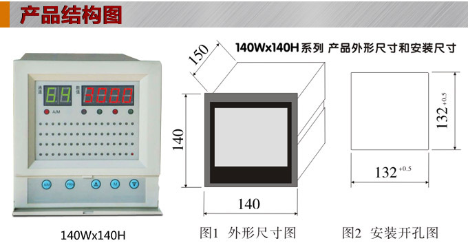 温度巡检仪，DFX14多回路温度巡检仪，多回路巡检控制仪结构图