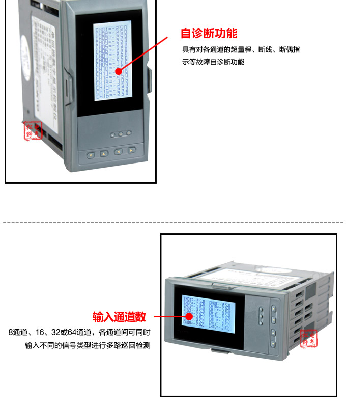 智能温度巡检仪，DFX9液晶温度巡检仪，多回路巡检控制仪细节展示1