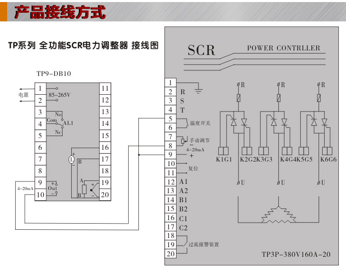 电力调整器,TP3P三相电力调整器接线图